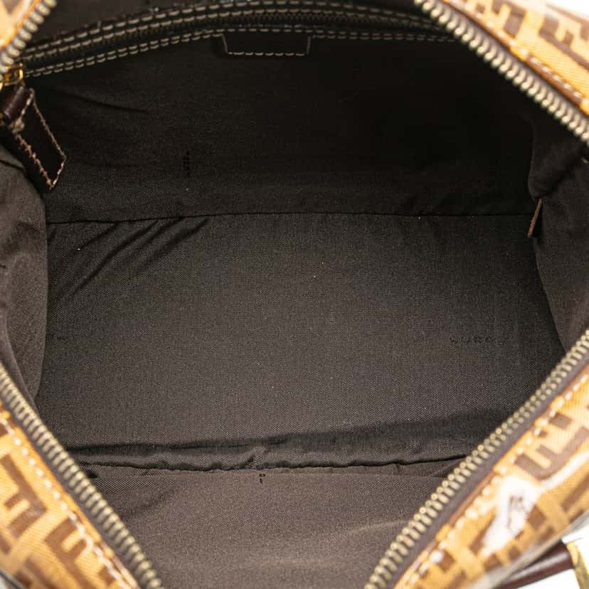Fendi Zucchino Crystal Handbag Brown Canvas Good condition - Model View
