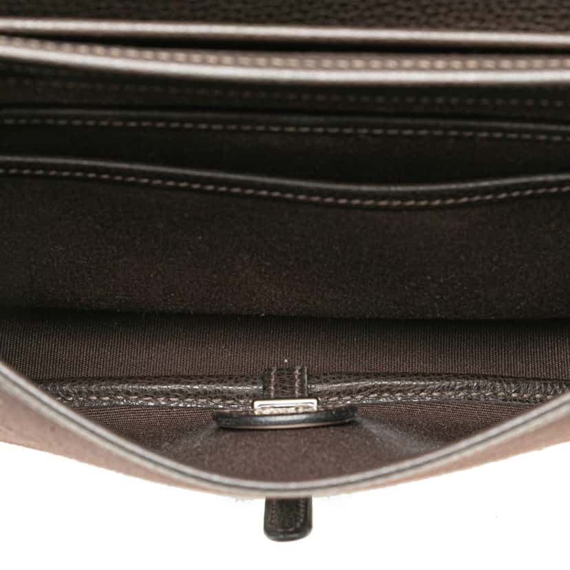 Hermès Vache Liege and Toile Sac Colorado PM Brown Leather Good condition - Model View