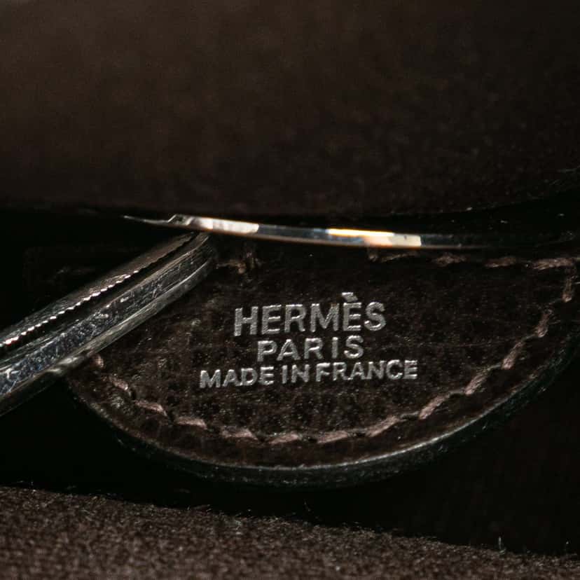 Hermès Vache Liege and Toile Sac Colorado PM Brown Leather Good condition - Box View