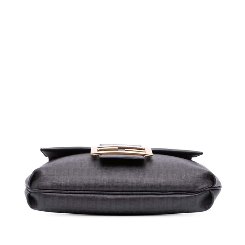 Fendi Zucchino Spalmati Crossbody Black Canvas Good condition - Inside View