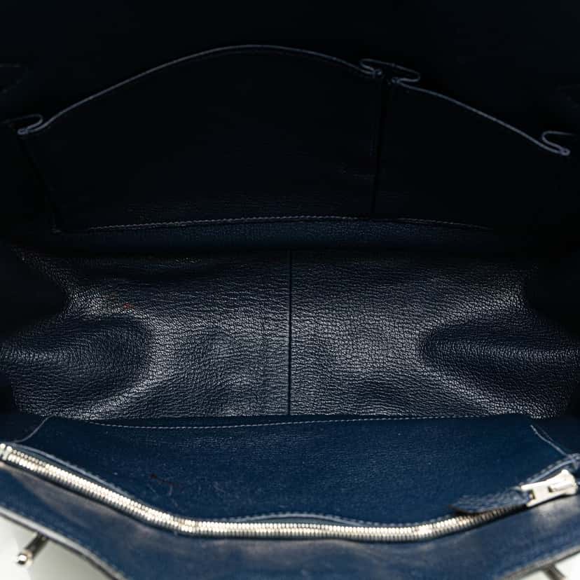 Hermès Fjord Jypsiere 31 Blue Leather Good condition - Model View