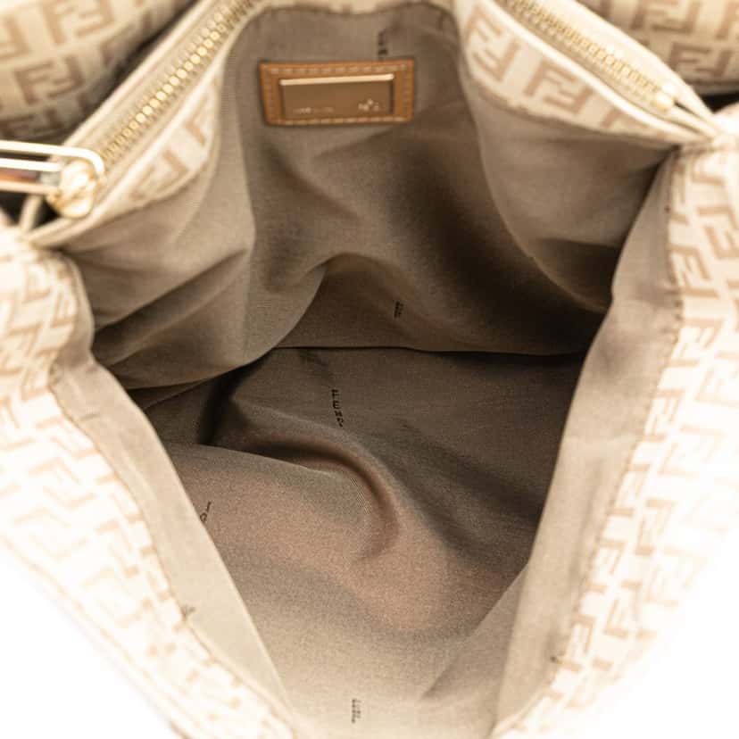 Fendi Zucchino Canvas Tote Brown Canvas Very good condition - Box View