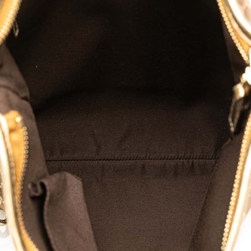 Gucci GG Satin Abbey D Ring Crossbody Brown Satin Good condition - Model View