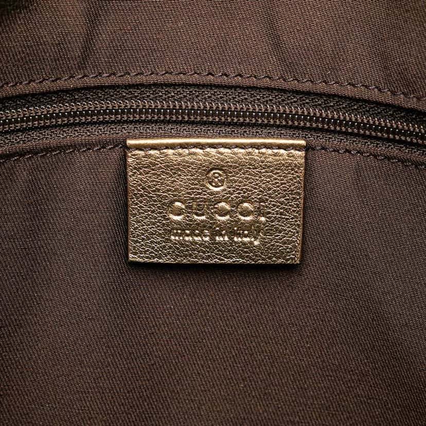 Gucci GG Satin Abbey D Ring Crossbody Brown Satin Good condition - Box View
