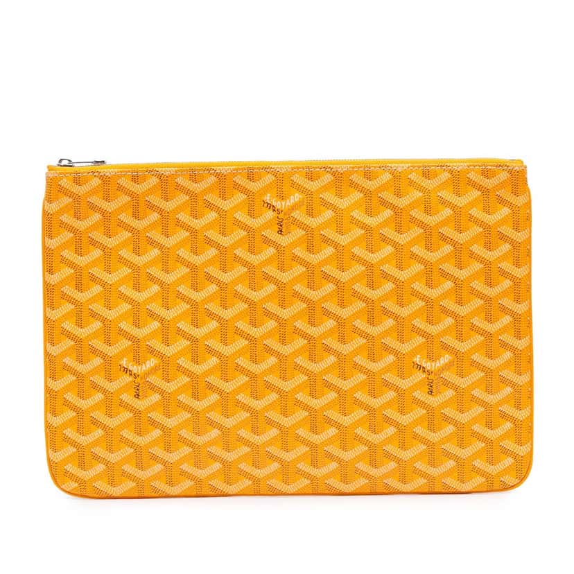 Goyard Goyardine Senat MM Yellow Canvas Good condition - Front View