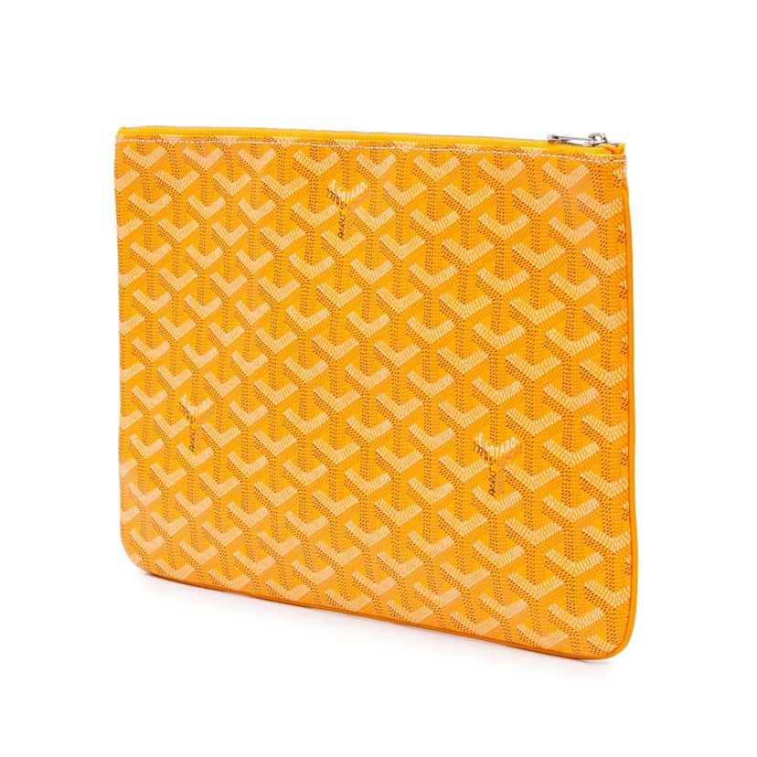 Goyard Goyardine Senat MM Yellow Canvas Good condition - Back View