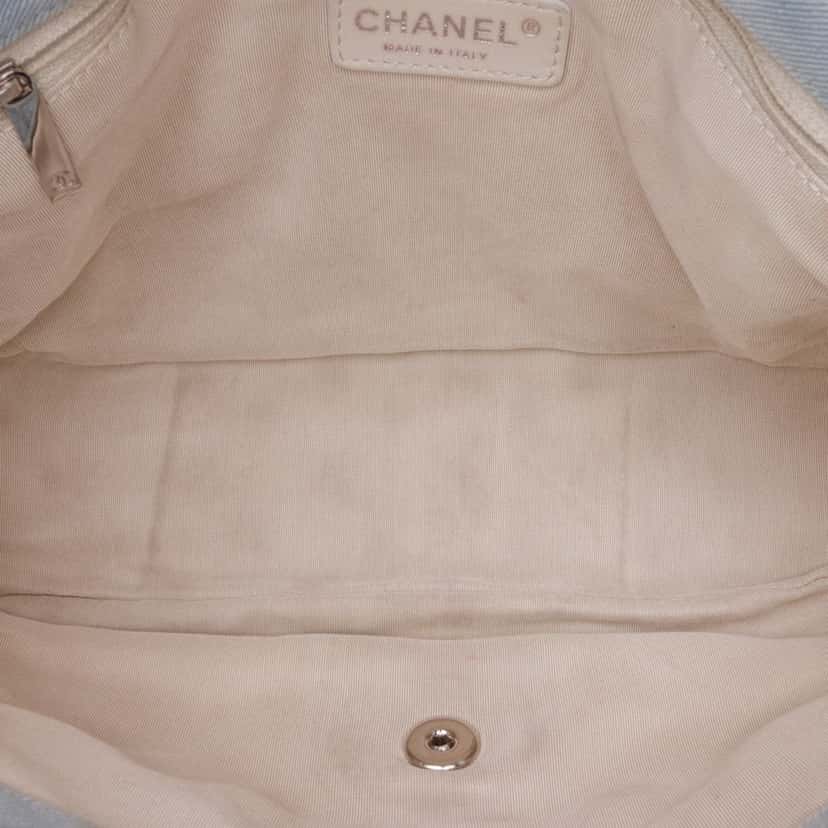 Chanel Jumbo Denim Canebiers Net Flap Blue Denim Good condition - Model View