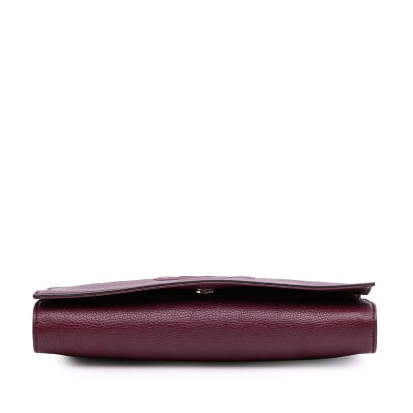 Gucci Leather Soho Disco Clutch Red Leather Good condition - Inside View