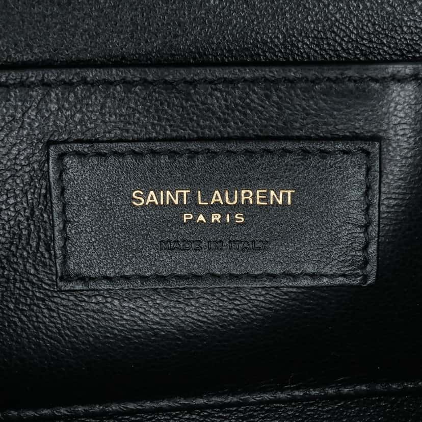 Saint Laurent Medium Leather Solferino Satchel In Box Green Leather Good condition - Box View