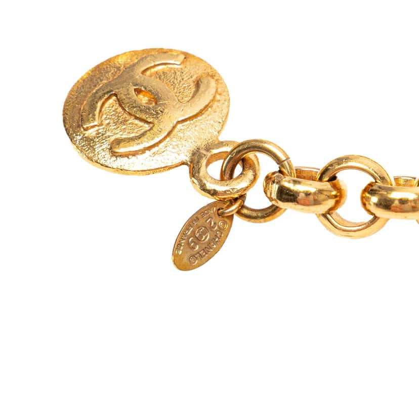 Chanel Gold Plated Medallion Chain Belt Gold Metal Good condition - Inside View