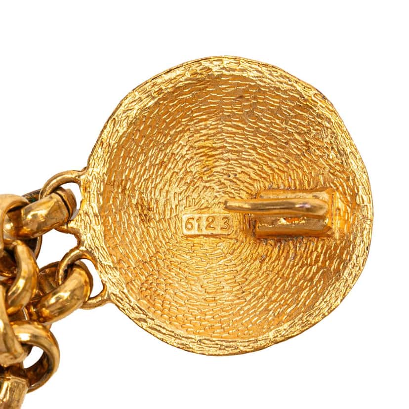 Chanel Gold Plated Medallion Chain Belt Gold Metal Good condition - Box View