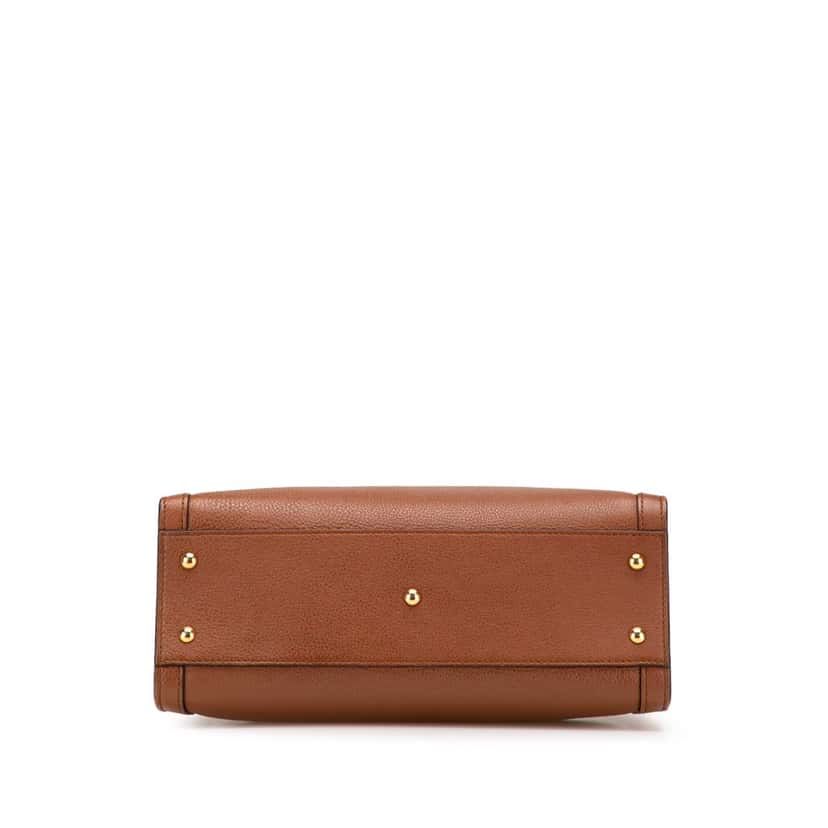 Gucci Small Leather Bamboo Diana Satchel Brown Leather Good condition - Inside View