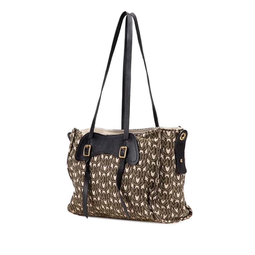 Miu Miu Canvas Monogram Tote Brown Canvas Good condition - Back View