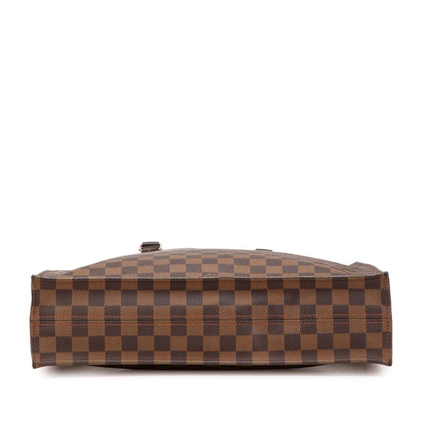 Louis Vuitton Damier Ebene Sac Plat Brown Canvas Good condition - Inside View