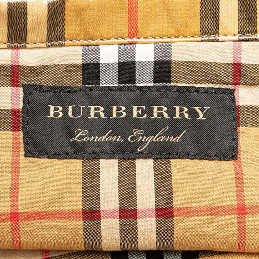 Burberry House Check Coated Canvas Tote Brown Canvas Good condition - Box View