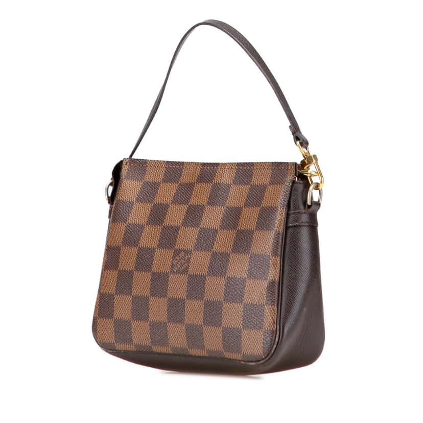 Louis Vuitton Damier Ebene Trousse Pochette Brown Canvas Good condition - Back View