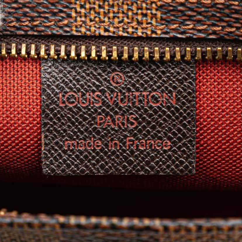 Louis Vuitton Damier Ebene Trousse Pochette Brown Canvas Good condition - Box View