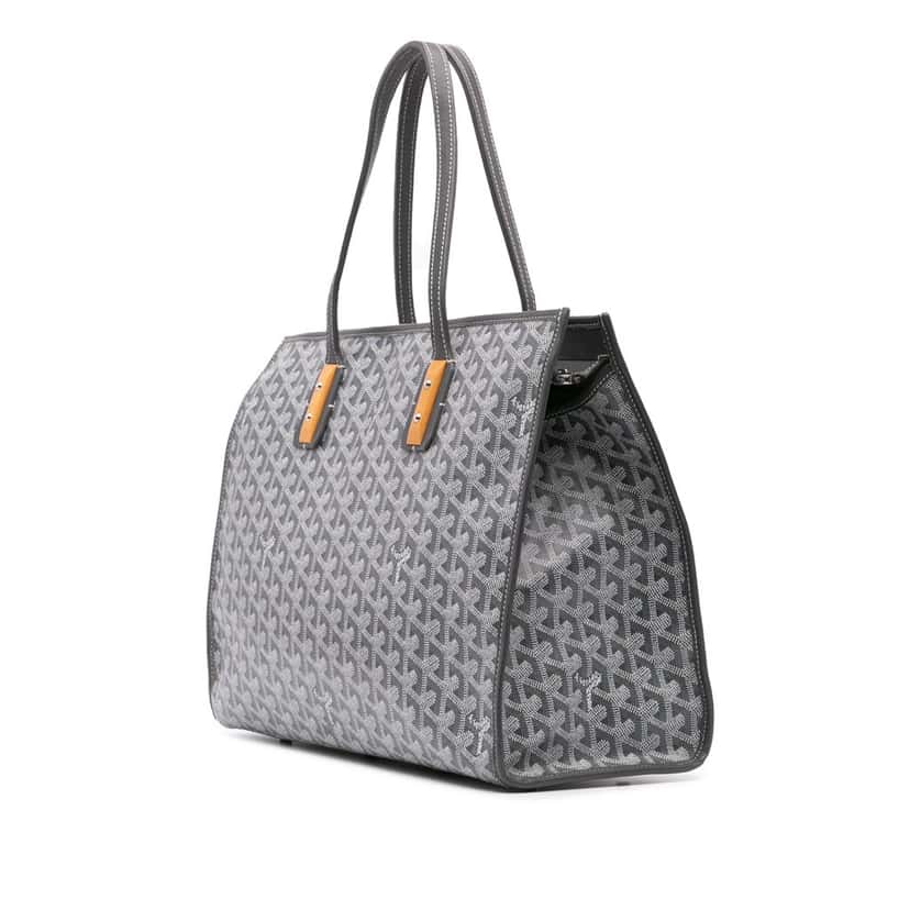 Goyard Goyardine Marquises Tote Grey Canvas Good condition - Back View