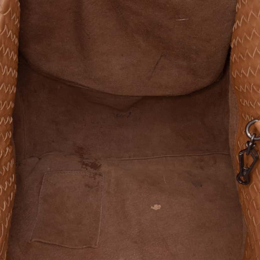 Bottega Veneta Large Nappa Intrecciato Cesta Tote Brown Leather Good condition - Model View