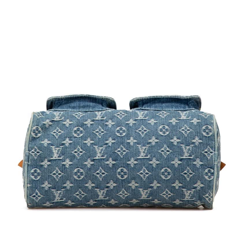 Louis Vuitton Monogram Denim Neo Speedy 30 Blue Denim Good condition - Inside View