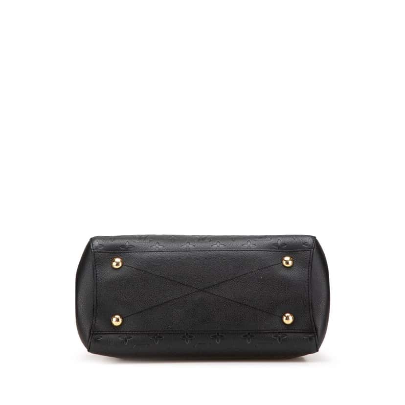 Louis Vuitton Monogram Empreinte Montaigne MM Black Leather Good condition - Inside View