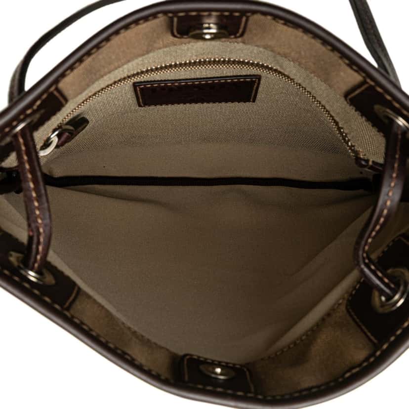 Prada Canvas Canapa Logo Crossbody Brown Canvas Very good condition - Model View