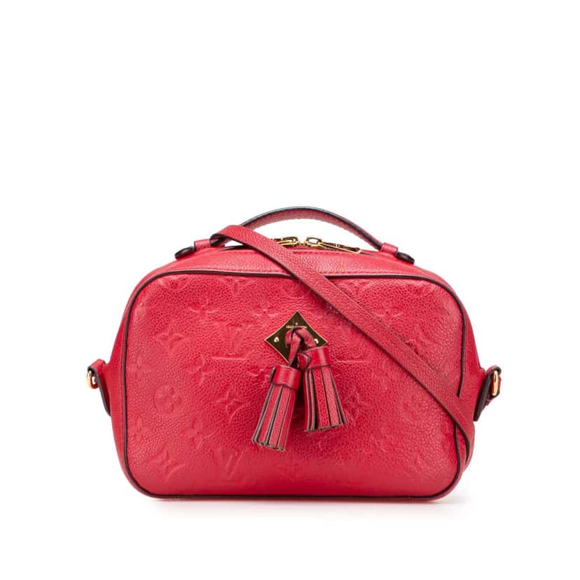 Louis Vuitton Monogram Empreinte Saintonge Red Leather Very good condition - Front View