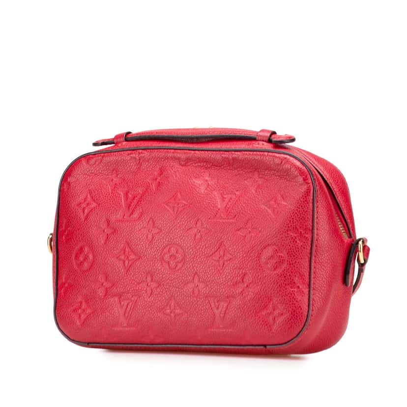 Louis Vuitton Monogram Empreinte Saintonge Red Leather Very good condition - Back View