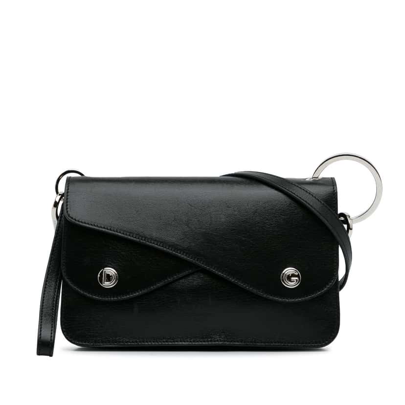 Dolce & Gabbana Leather Crossbody Bag Black Leather Fair condition - Front View