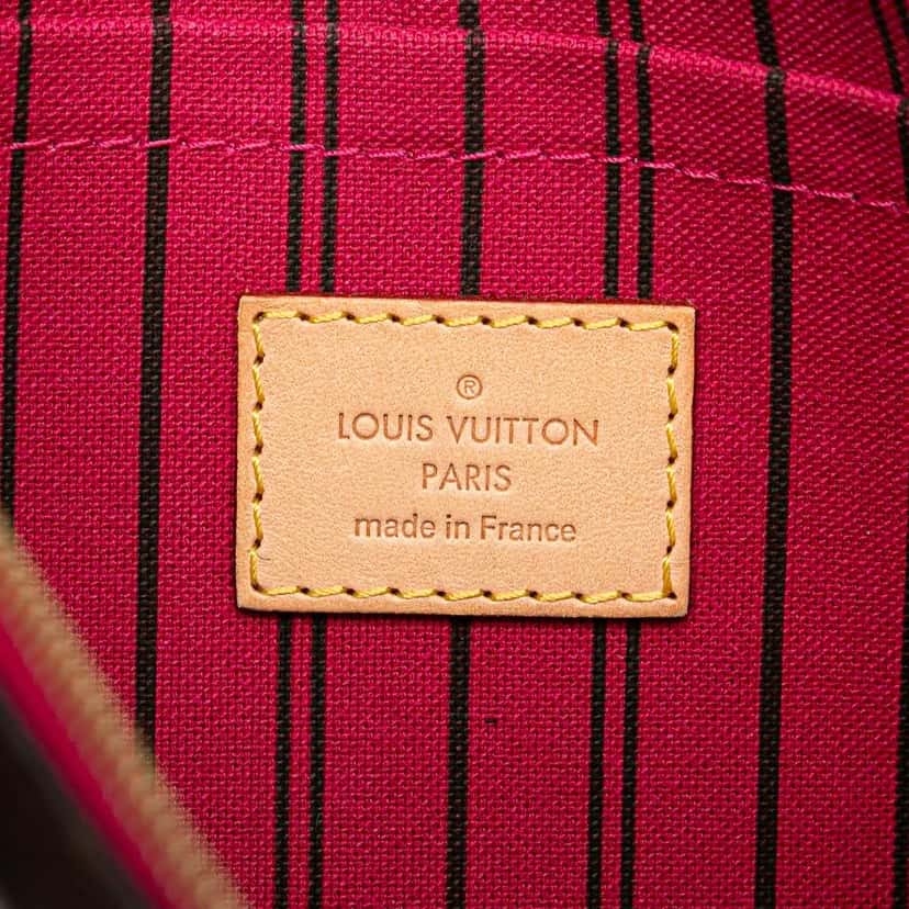 Louis Vuitton Monogram Neverfull Pouch Brown Canvas Good condition - Box View