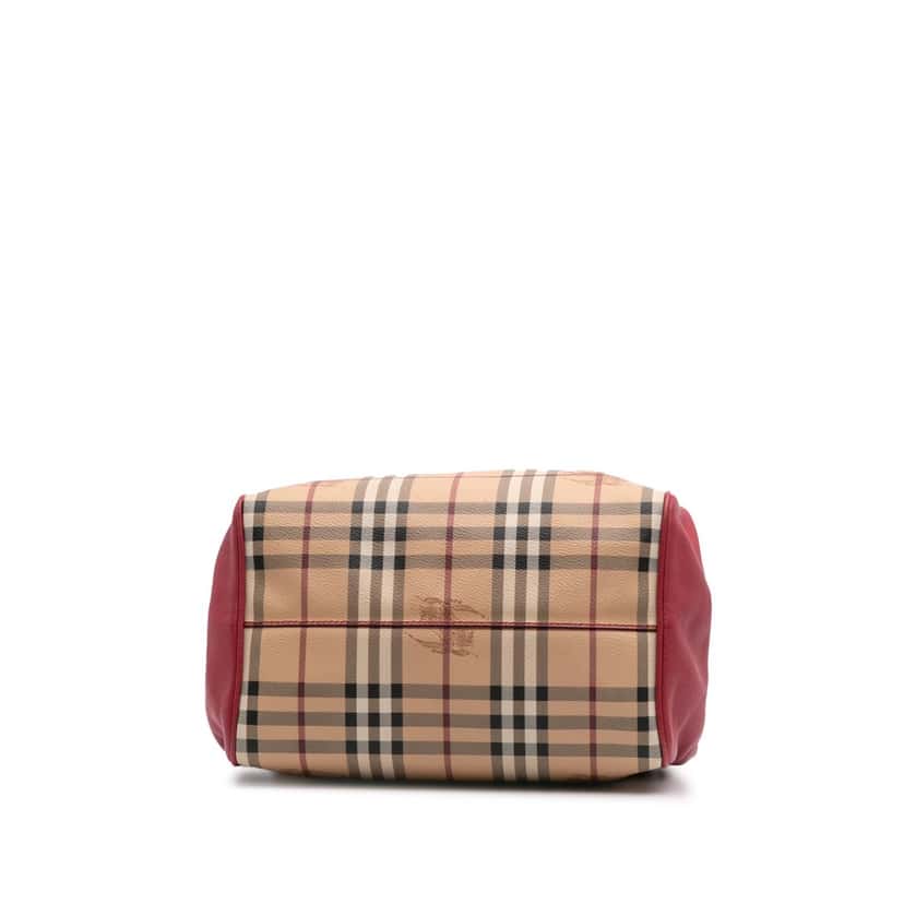 Burberry Small Haymarket Check Coated Canvas Canterbury Tote Brown Canvas Good condition - Inside View