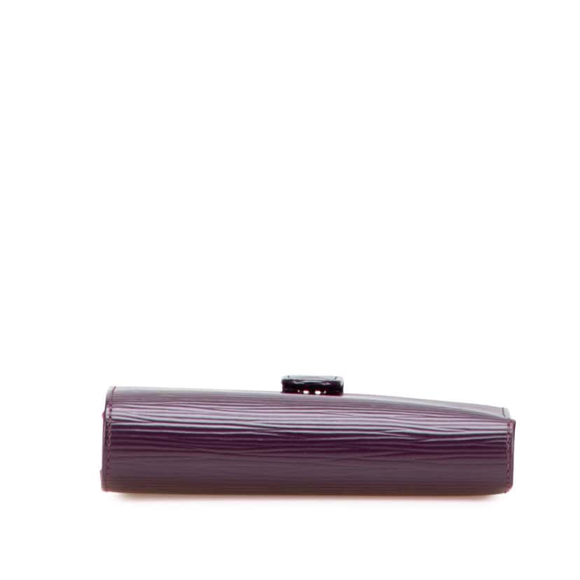 Louis Vuitton Epi French Purse Purple Leather Good condition - Inside View