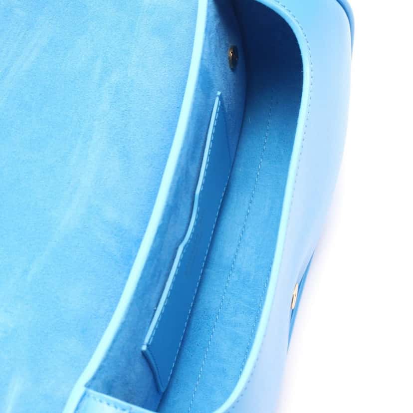 Dior Calfskin Bobby East West Crossbody Blue Leather Good condition - Inside View