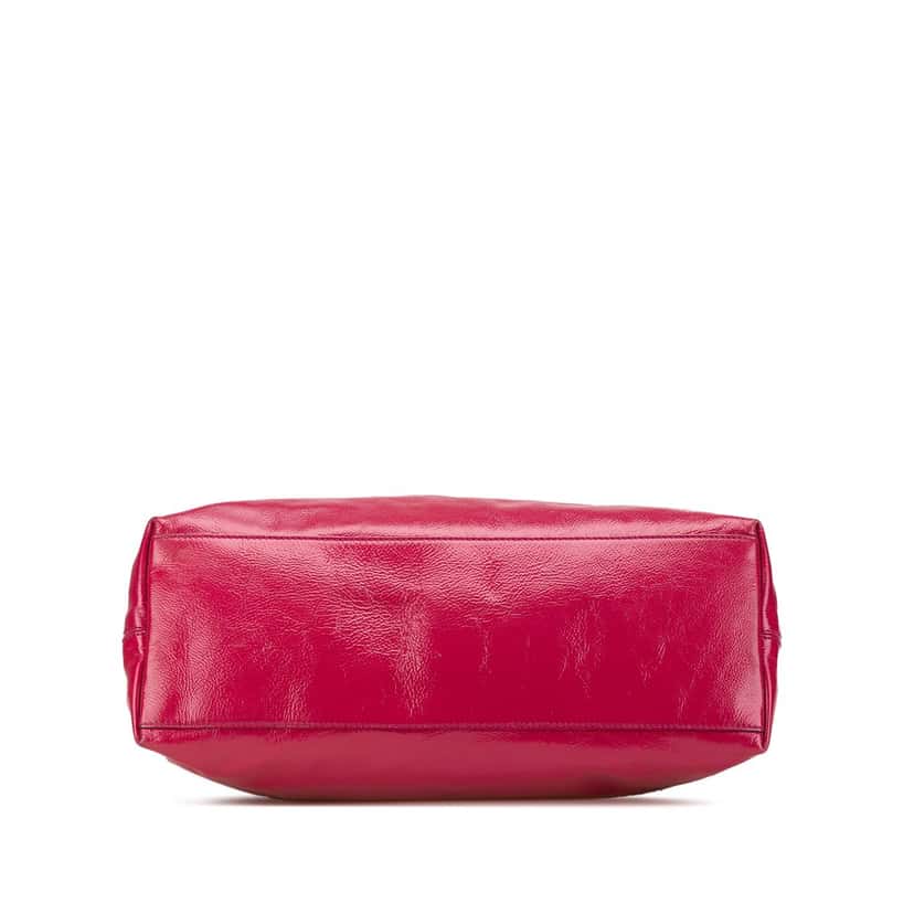 Gucci Medium Patent Soho Chain Tote Pink Leather Good condition - Inside View