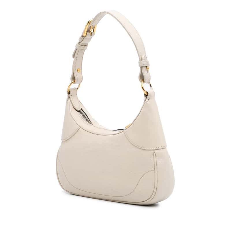 Gucci Small Calfskin Aphrodite Satchel White Leather Good condition - Back View