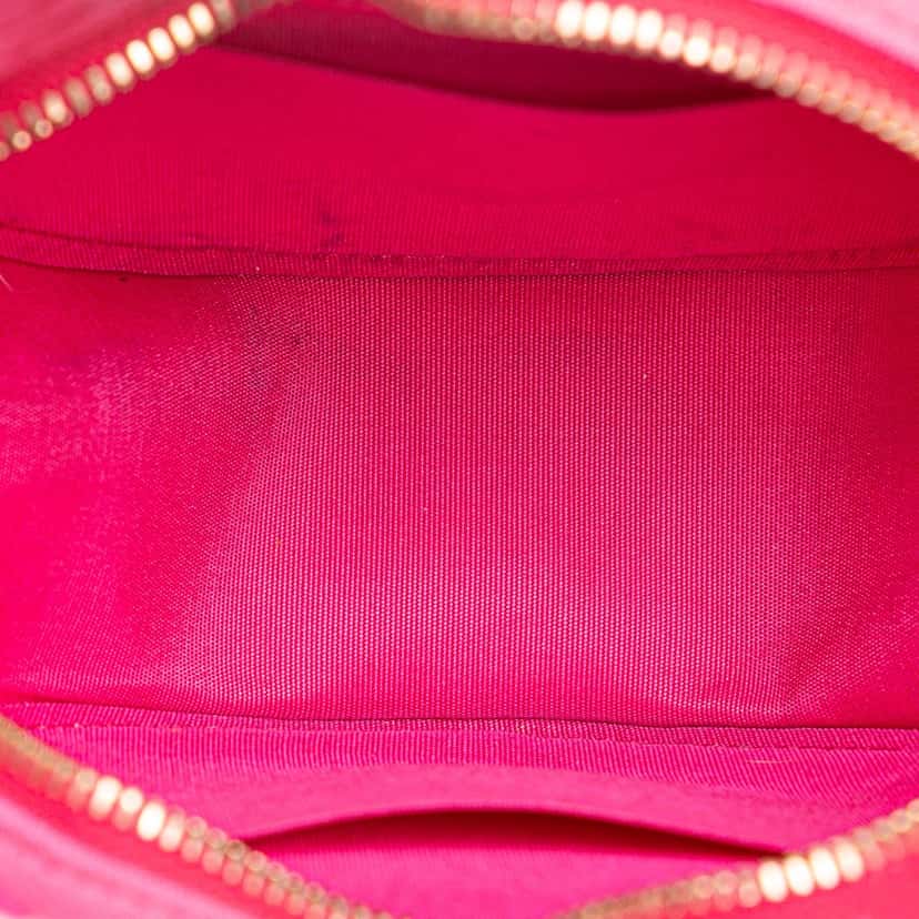 Chanel Jersey 19 Round Clutch on Chain Pink Cotton Good condition - Model View