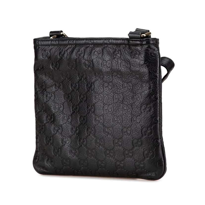 Gucci Guccissima Crossbody Black Leather Good condition - Back View