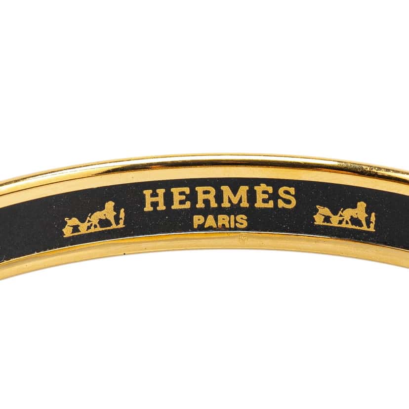 Hermès Narrow Cordages Enamel Bangle 70 Red Good condition - Model View