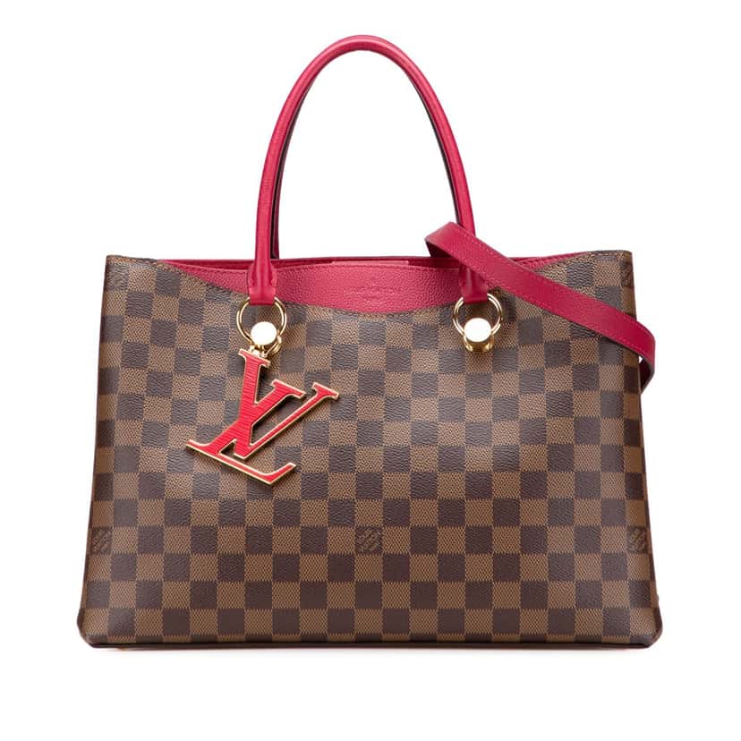 Louis Vuitton Damier Ebene Riverside Brown Canvas Very good condition - Front View