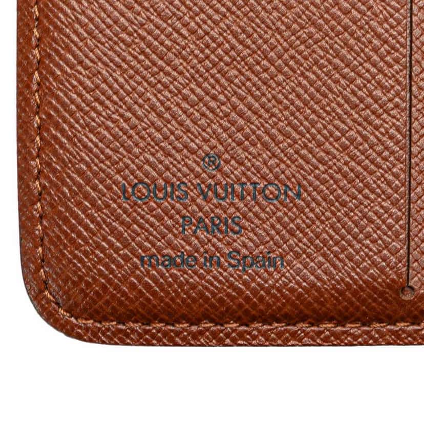 Louis Vuitton Monogram Bifold Compact Wallet Brown Canvas Good condition - Box View