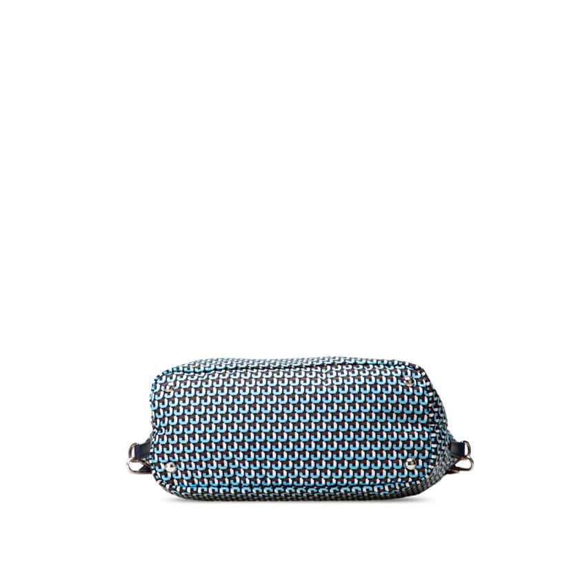 Prada Tessuto Stampato Satchel Blue Good condition - Inside View