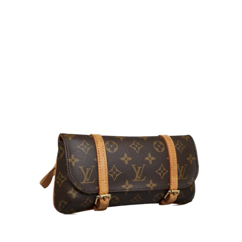 Louis Vuitton Monogram Pochette Marelle PM Brown Canvas Good condition - Back View