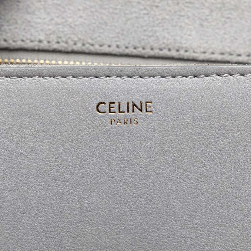 Celine Teen Smooth Calfskin Soft 16 Crossbody Grey Leather Good condition - Box View