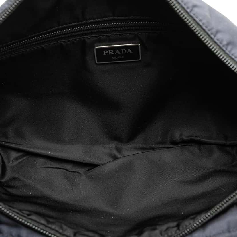 Prada Tessuto Multi Pocket Belt Bag Blue Good condition - Model View