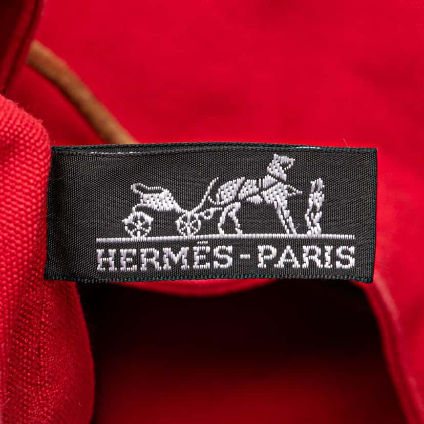 Hermès Toile Polochon Mimile Red Canvas Good condition - Box View