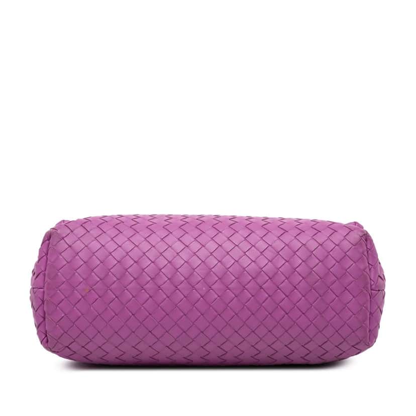 Bottega Veneta Medium Nappa Intrecciato Olimpia Shoulder Bag Purple Leather Good condition - Inside View