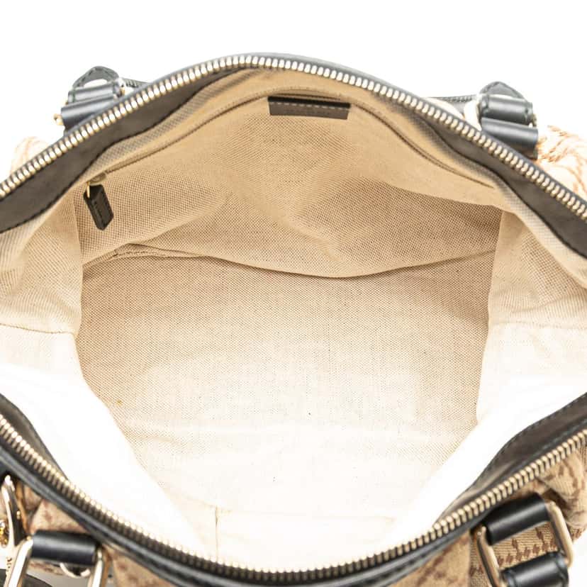 Gucci Diamante Canvas Sukey Satchel Brown Canvas Good condition - Model View
