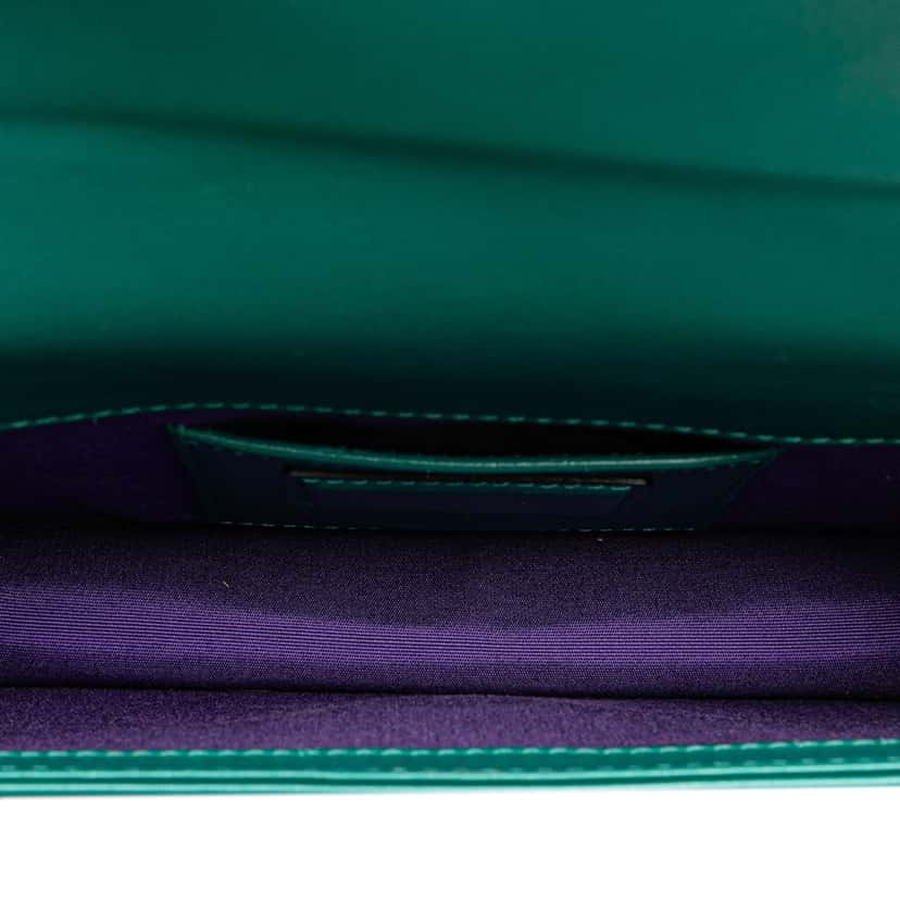 Bvlgari Leather Serpenti Forever Crossbody Green Leather Good condition - Model View