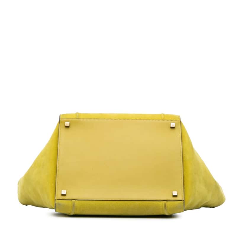 Celine Medium Leather Phantom Luggage Tote Yellow Leather Good condition - Inside View