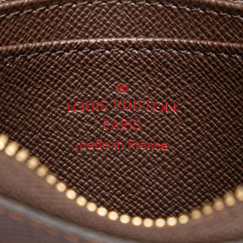 Louis Vuitton Damier Ebene Zippy Coin Purse Brown Canvas Good condition - Box View